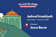 Jadwal Imsak dan Buka Puasa Kabupaten/Kota di Jawa Barat, 27 Maret 2024