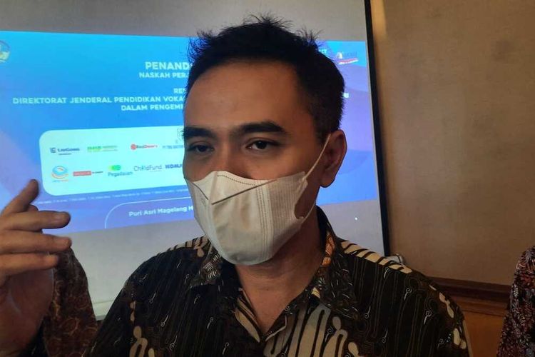 Dirjen Pendidikan Vokasi, Kementerian Pendidikan, Kebudayaan, Riset, dan Teknologi (Kemendibudristek), Wikan Sakarinto, ditemui di Hotel Puri Asri Magelang, Jawa Tengah, Jumat (20/5/2021).