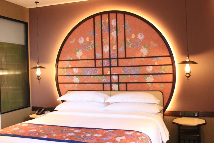 Kamar di Hotel Episode Gading Serpong.