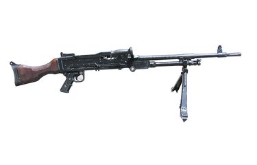 Senapan mesin varian SM1 V1 Kaliber 7,62 mm buatan BUMN PT PIndad (Persero).