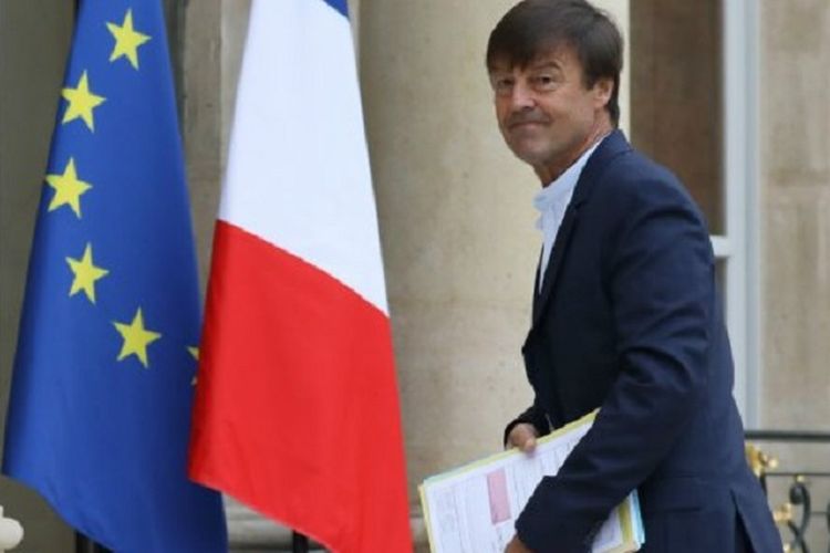 Menteri Lingkungan Perancis Nicolas Hulot. Dia mengumumkan pengunduran dirinya dalam sesi wawancara radio.
