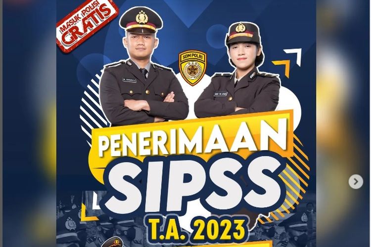 Polri membuka pendaftaraan calon perwira Sekolah Inspektur Polisi Sumber Sarjana (SIPSS) Tahun Anggaran 2023