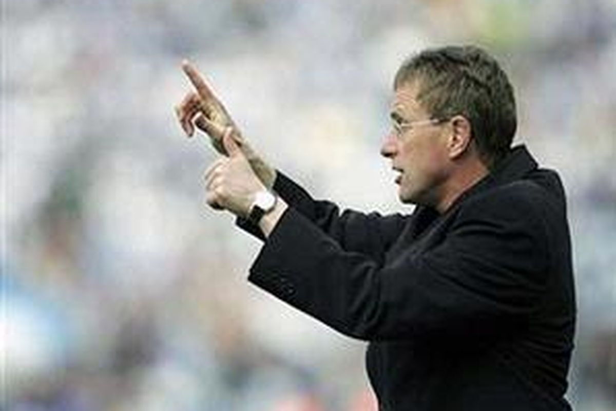 Pelatih Hoffenheim, Ralf Rangnick.