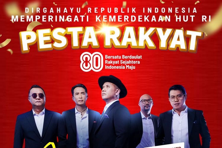 Band Padi akan meramaikan Pesta Rakyat akan digelar pada malam 17 Agustus di Ibu Kota Nusantara (IKN). Pesta Rakyat adalah acara penutup dari rangkaian upacara dan peringatan HUT ke-80 Kemerdekaan RI di IKN.