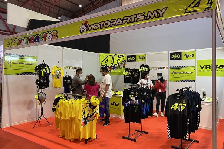Stan merchandise Valentino Rossi di IIMS 2022