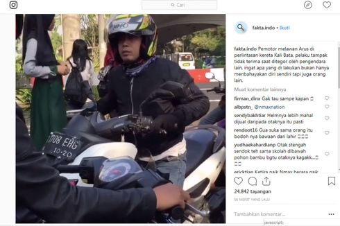 Viral Pengendara Motor Lawan Arah, Ini Kata Polisi