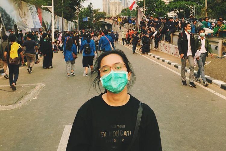 Postingan artis peran Rachel Amanda di akub Twitter-nya, Selasa (24/9/2019).