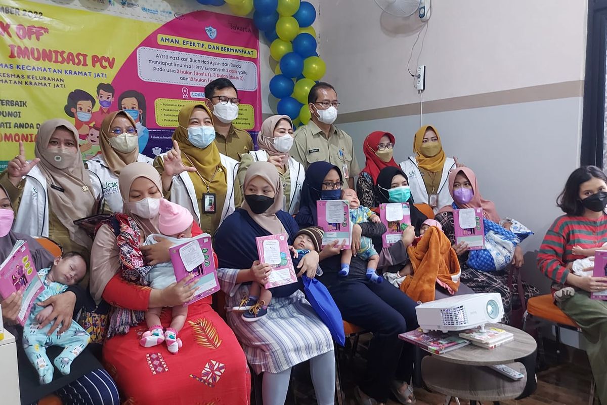 Puskesmas di Kecamatan Kramatjati, Jakarta Timur, memulai vaksinasi Pneumococcal Conjugate Vaccine (PCV) secara gratis pada hari ini, Senin (12/9/2022).