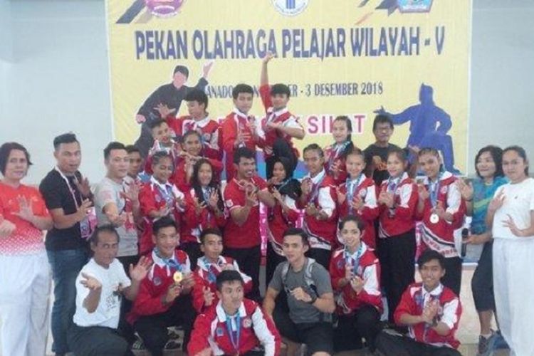Kontingen Pelajar Sulawesi Utara Juara Umum Pekan Olahraga Pelajar (POPWIL) V Tahun 2018 di Manado 