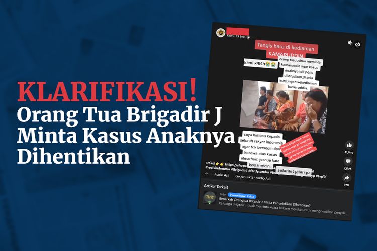 Klarifikasi! Orang Tua Brigadir J Minta Kasus Anaknya Dihentikan
