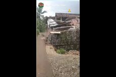 Viral, Video Detik-detik Bangunan Roboh gara-gara Tanah Retak di Ponorogo