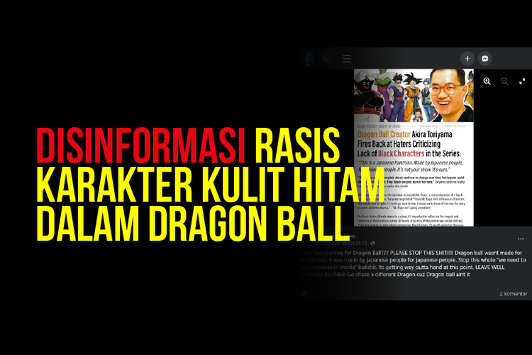 Disinformasi Rasis Karakter Kulit Hitam dalam Dragon Ball