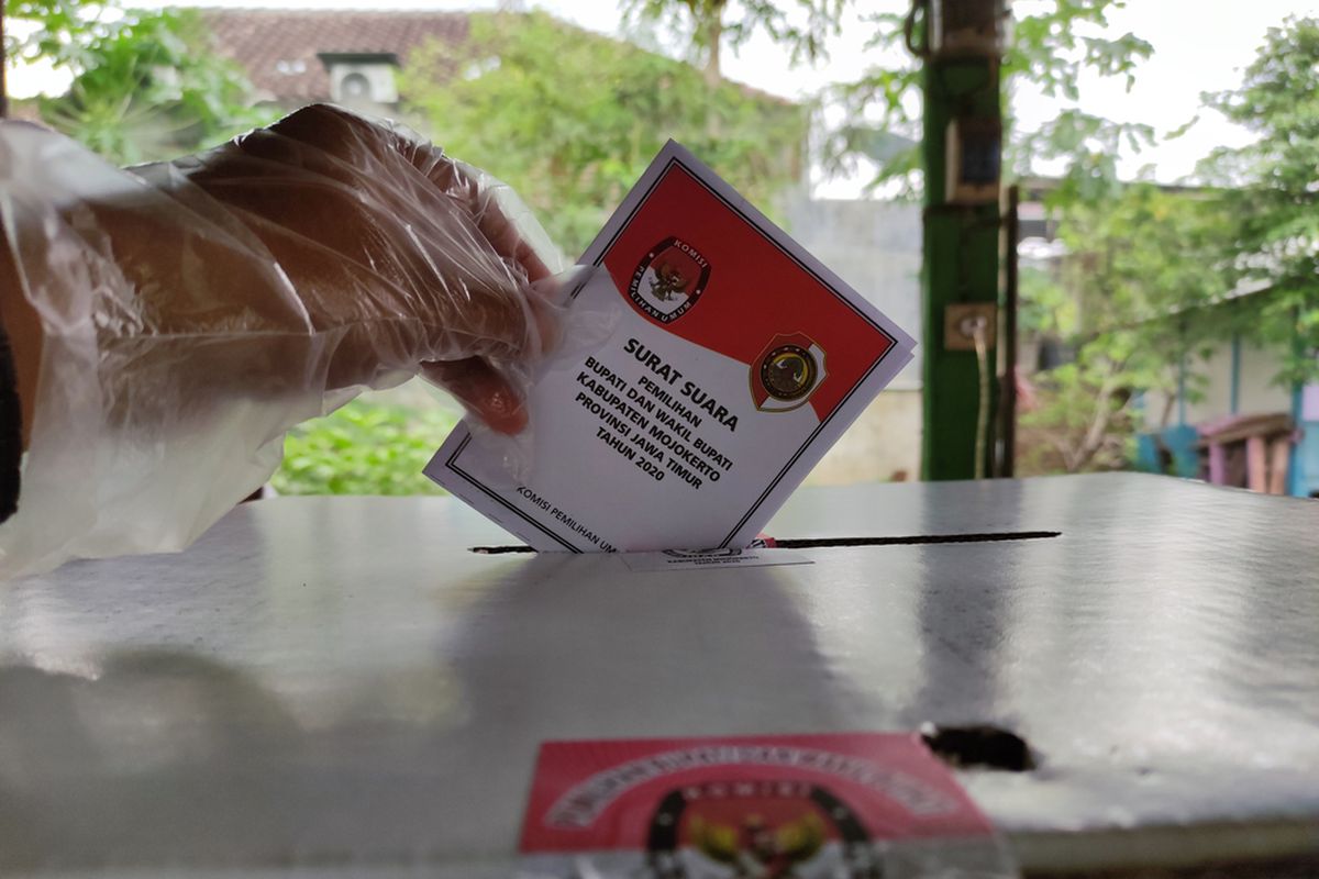 Surat suara Pilkada 2020.