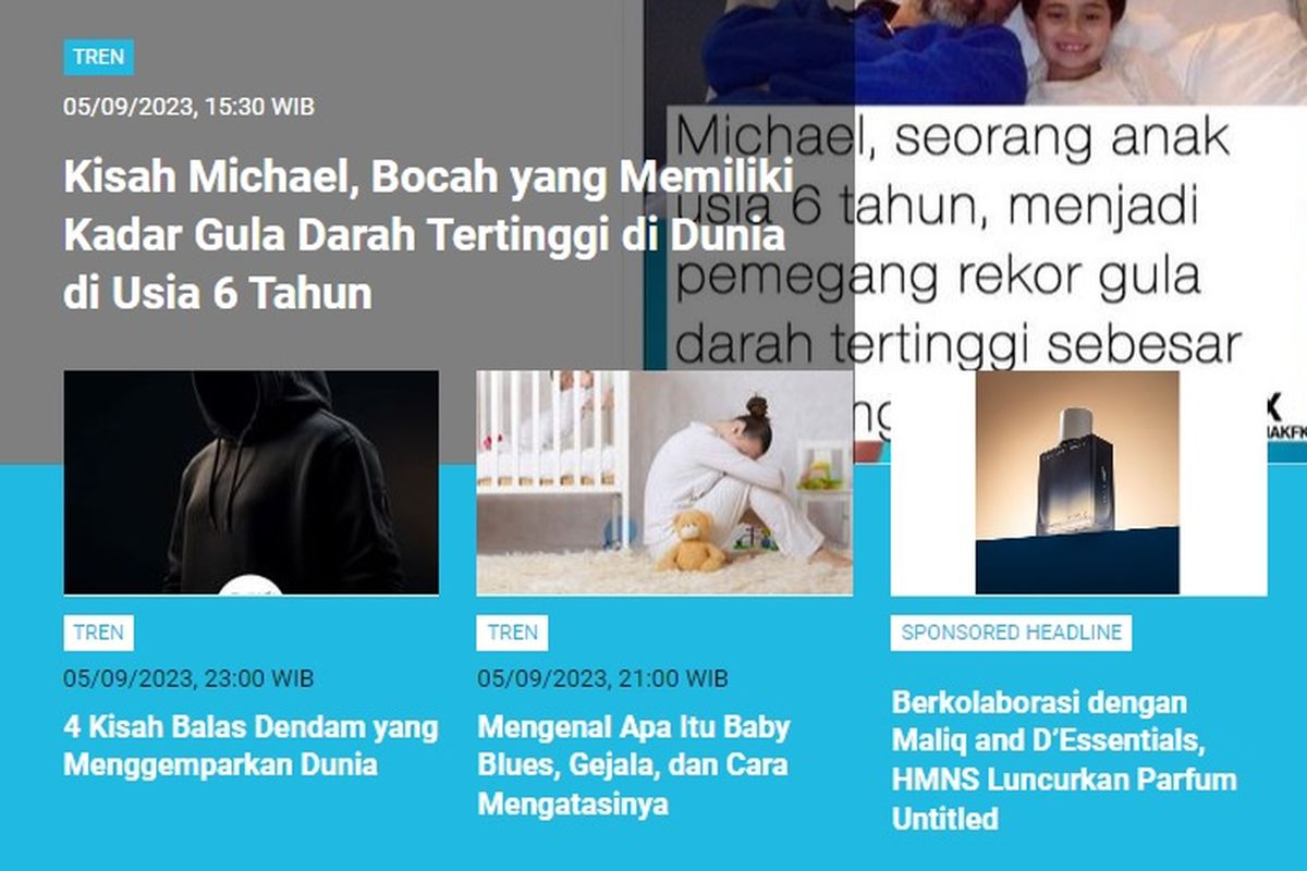 Berita terpopuler di laman Tren sepanjang Selasa (5/9/2023) hingga Rabu (6/9/2023) pagi.
