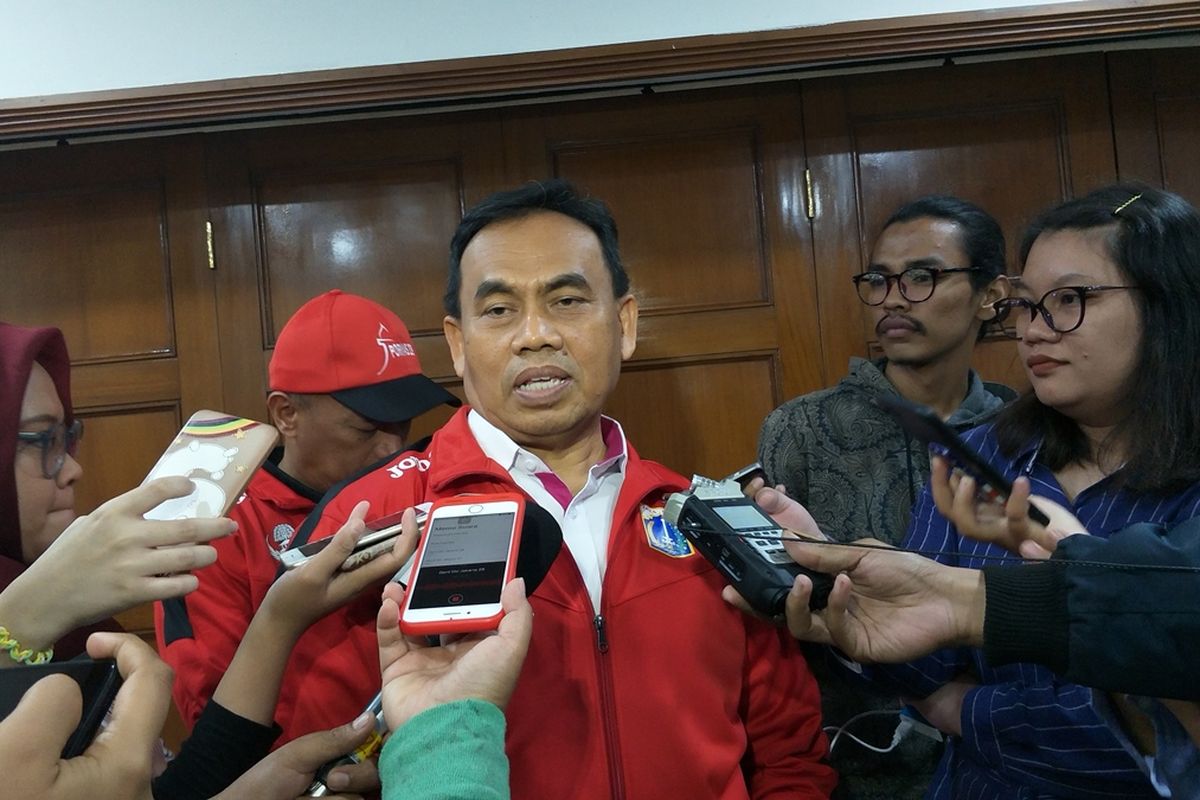 Sekretaris Daerah (Sekda) DKI Jakarta Saefullah di Balai Kota DKI Jakarta, Jalan Medan Merdeka Selatan, Jumat (8/11/2019).