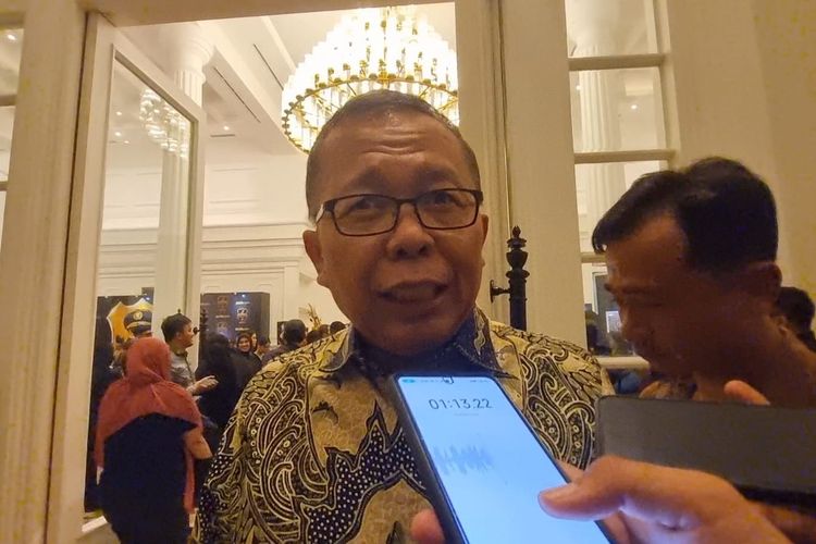 Wakil Ketua Umum Partai Persatuan Pembangunan (PPP) Arsul Sani Tribrata Ballroom, Jakarta, Jumat (14/7/2023).