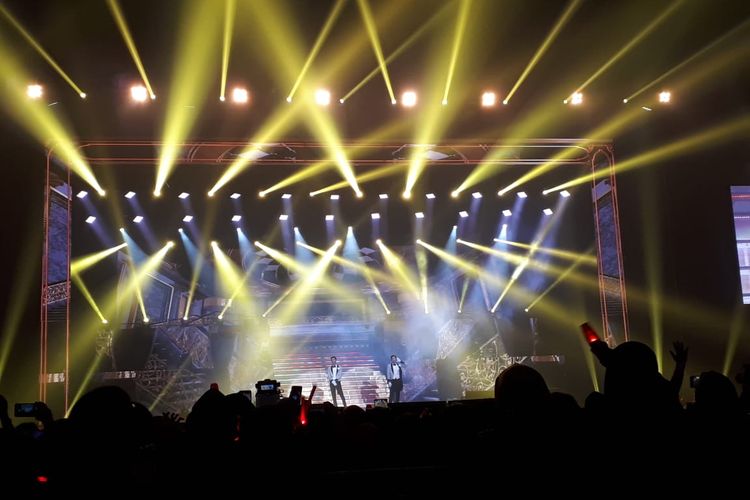 Konser TVXQ di ICE BSD, Tangerang, Sabtu (31/8/2019).