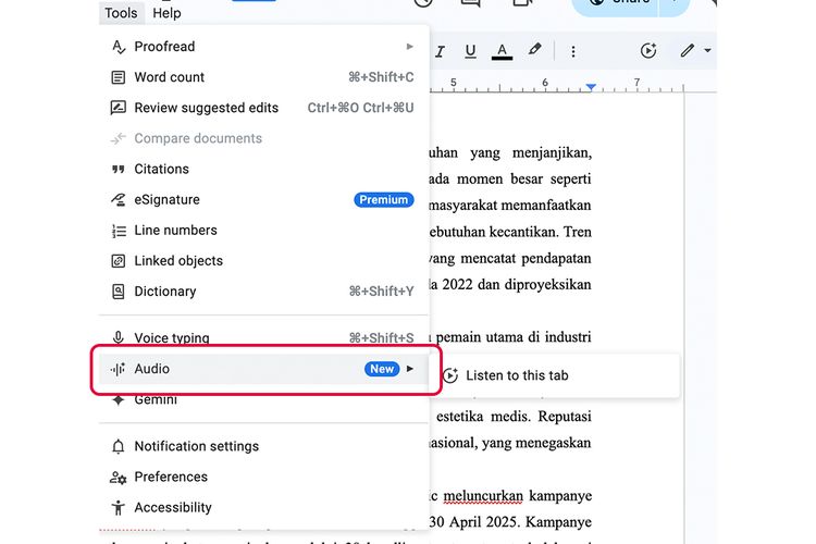 Kini Google Docs Bisa Ubah Teks Jadi Audio, Begini Caranya