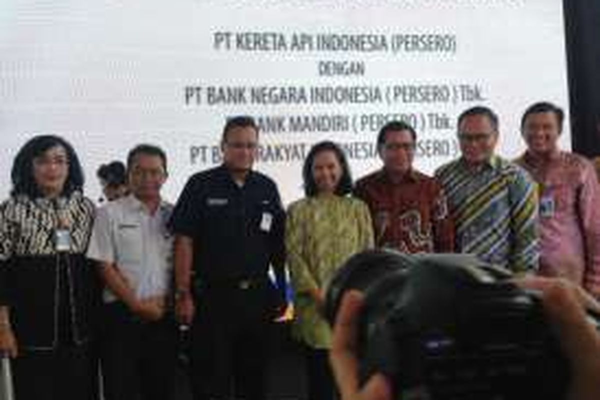 Peluncuran Kartu Railpay, di Stasiun Juanda, Jakarta (19/12/2016)