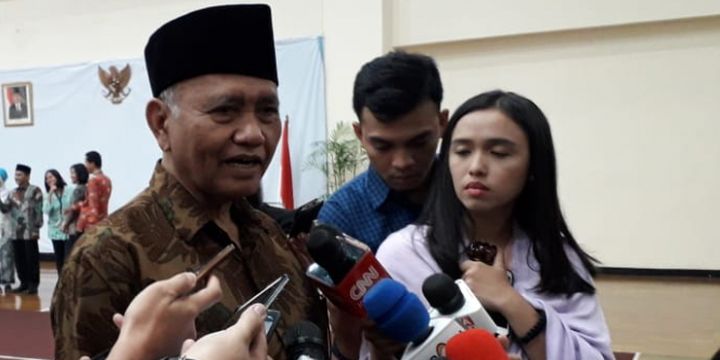 Ketua Komisi Pemberantasan Korupsi (KPK) Agus Rahardjo di gedung Merah Putih KPK, Jakarta, Rabu (1/8/2018).