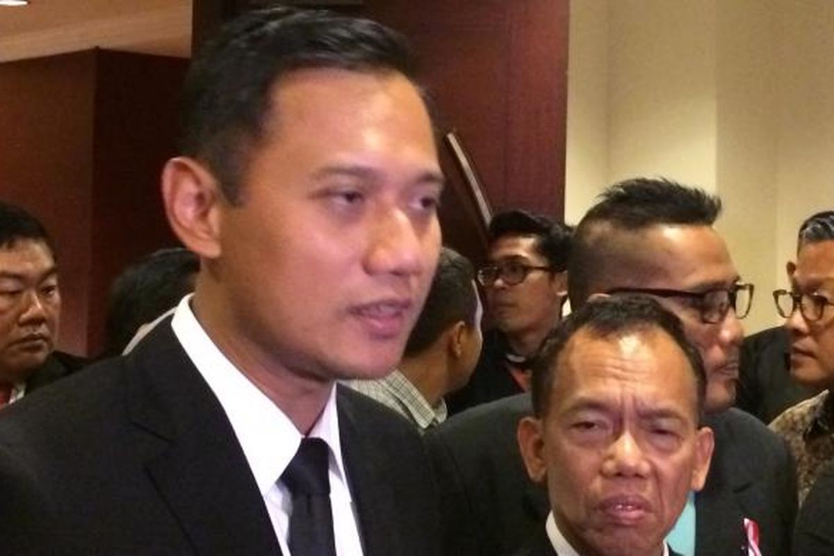 Calon gubernur DKI Jakarta, Agus Harimurti Yudhoyono di Hotel Borobudur, Jakarta Pusat, Rabu (1/2/2017).