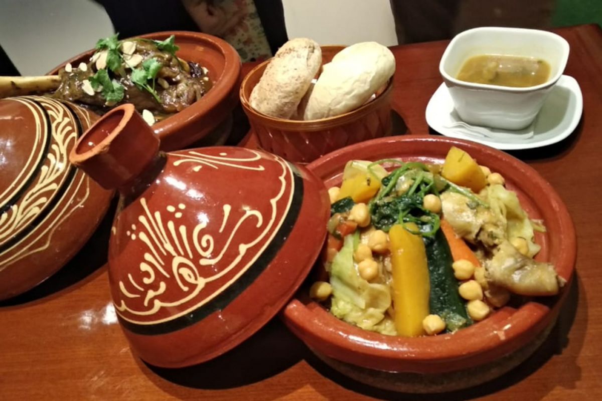 Masakan Maroko di restoran Marrakech Cuisine Jakarta.