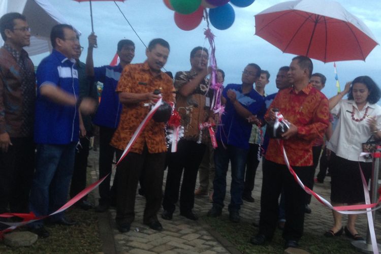 Peresmian water treatment plant di PT Kawasan Industri Wijayakusuma (KIW), Rabu (23/5/2018). Air baku di kawasan itu digunakan untuk operasional 70-80 pabrik di kawasan industri terkait.