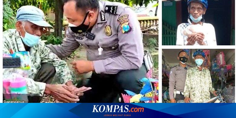 Kaget Didatangi Polisi Saat PPKM, Pedagang Ini Malah Diberi Uang dan Sepeda - Vimarsana News