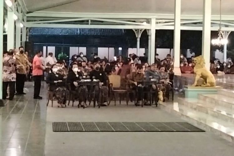 Suasana Wilujengan Ruwahan Puro Mangkunegaran, Kamis (17/3/2022)