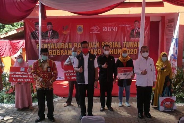 Penyaluran BST di Kabupaten Pemalang, Jumat (20/11/2020).