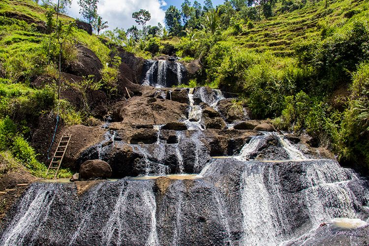 Air Terjun Kedung Kandang di Nglanggeran, Gunungkidul.