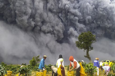 Aktivitas Erupsi Gunung Sinabung Masih Terjadi, Kemarin Meletus 7 Kali