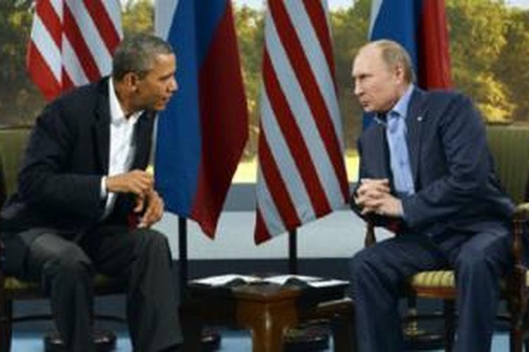 Pertemuan Obama dan Putin dalam di KTT G8, 17 Juni 2013 lalu.