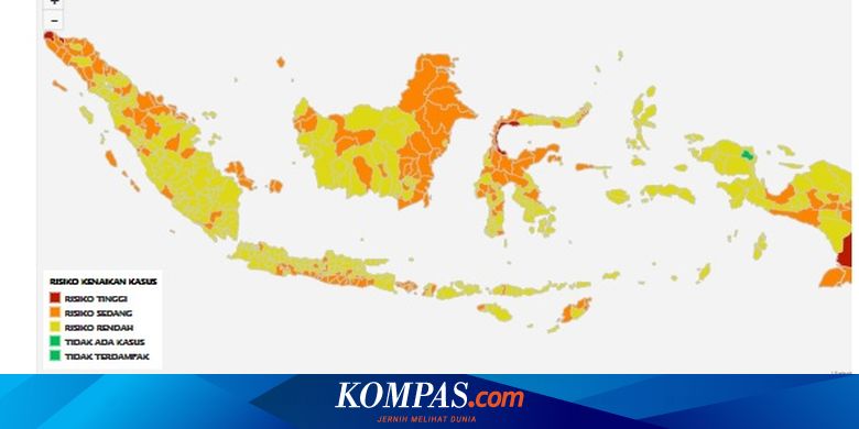5 Zona Merah Covid-19 di Indonesia