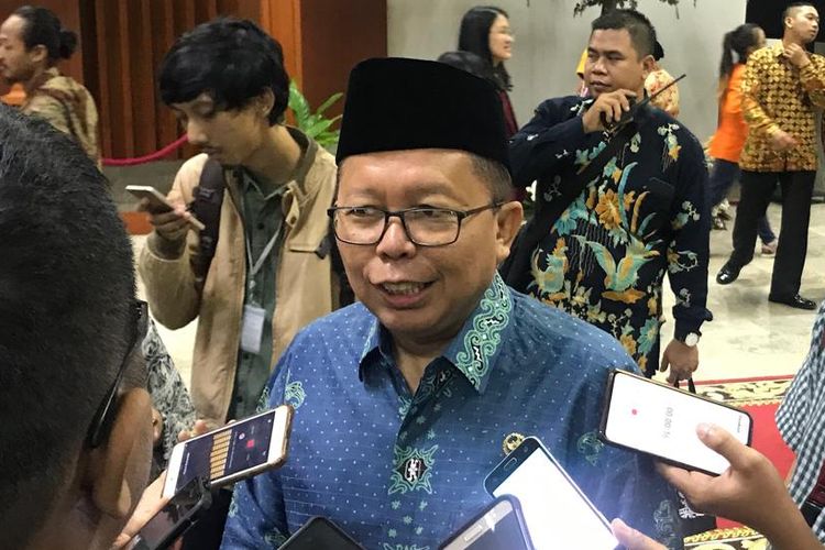 Sekretaris Jenderal Partai Persatuan Pembangunan (PPP) Arsul Sani  ketika ditemui di Kompleks Parlemen, Jakarta, Minggu (18/8/2019).