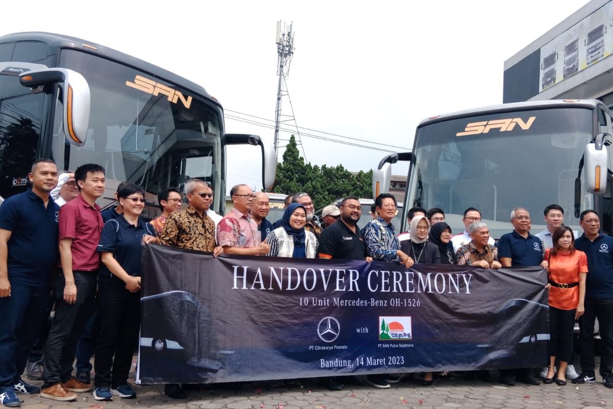 PO. SAN luncurkan bus baru di hari ulang tahunnya ke-33.