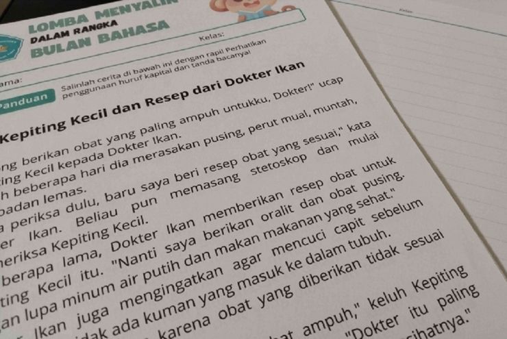 Semarak Bulan Bahasa, Semangat Literasi di Sekolah Kami