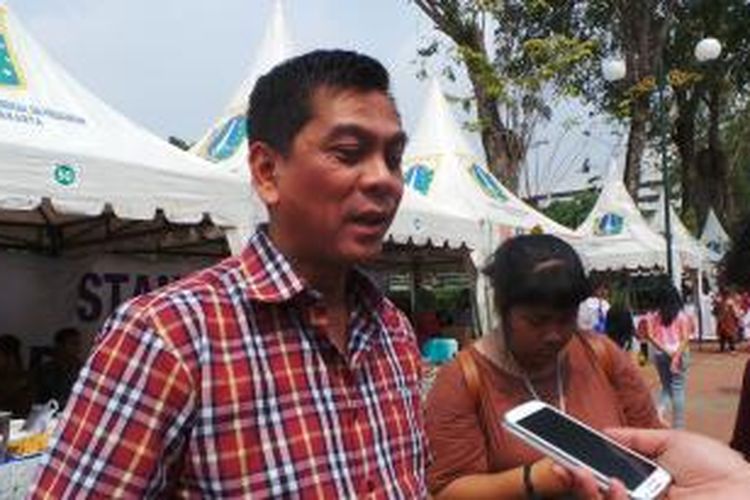 Anggota fraksi Gerindra yang juga Ketua Komisi D DPRD DKI Jakarta Mohamad Sanusi, saat ditemui wartawan di Lapangan Banteng, Jakarta, Minggu (14/6/2015). 