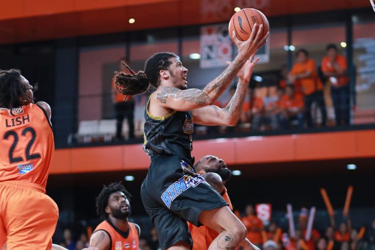 Pertandingan antara Mono Vampire Thailand dan CLS Knights Indonesia, Rabu (24/4/2019).