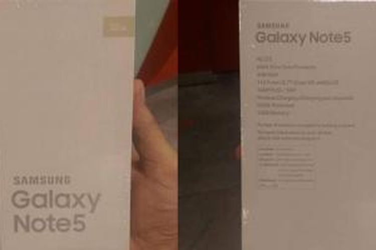Boks ini diprediksi sebagai wadah penjualan Samsung Galaxy Note 5