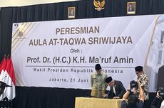 Didampingi Sandiaga Uno, Wapres Resmikan Aula At-Taqwa Sriwijaya