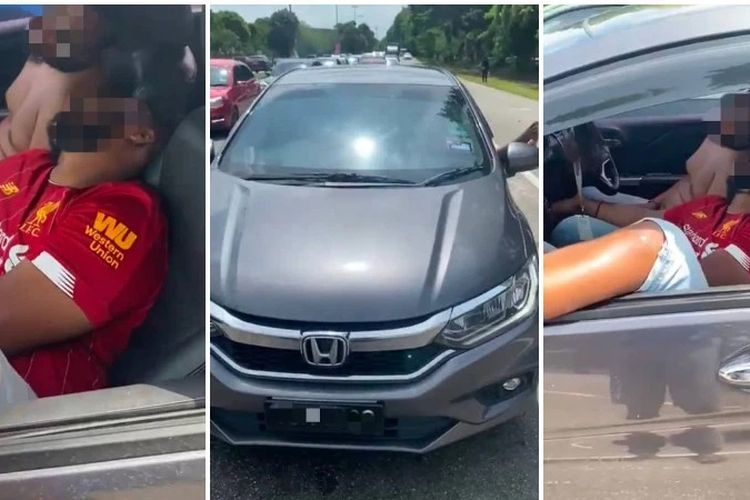 Potongan video yang viral di Twitter menunjukkan dua orang pria tertidur di mobil saat matahari bersinar terik. Ulah keduanya menyebabkan kemacetan lalu lintas.