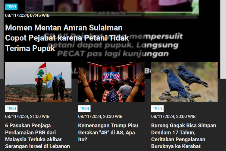 [POPULER TREN] Momen Mentan Amran Sulaiman Copot Pejabat | Gurun Al Jawf di Arab Saudi Tertutup Salju