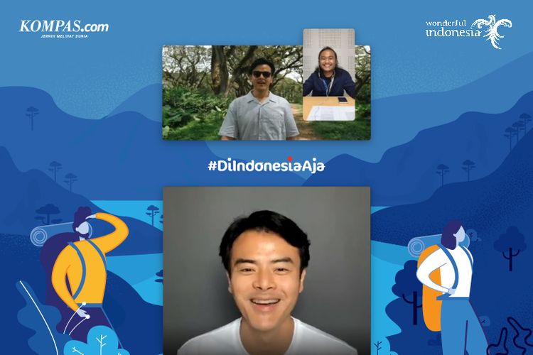 Dion Wiyoko, aktor dan travel enthusiasts, berbagi cerita di acara Festival Traveller Indonesia Episode 1 bertajuk ?Wisata Alam Indah dan Nyaman di Banyuwangi? yang disiarkan secara langsung di akun Instagram Kompas.com, Rabu (9/9/2020).