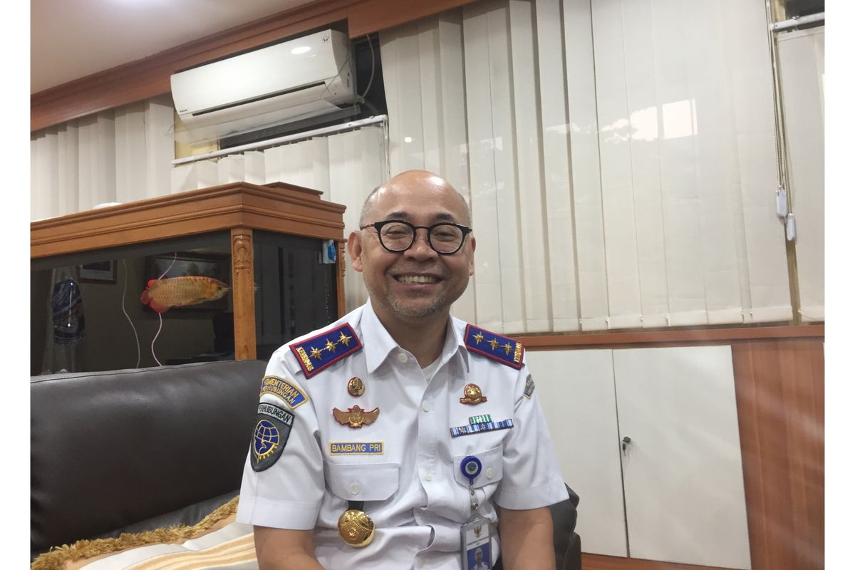 Kepala BPTJ, Bambang Prihartono, di Kantor BPTJ, MT Haryono, Pancoran, Jakarta Selatan, Jumat (29/11/2019).