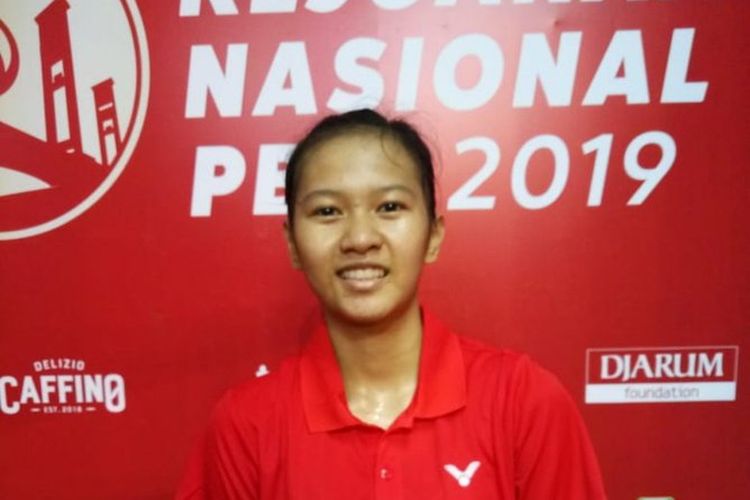 Tunggal putri Indonesia, Siti Sarah Azzahra, berjuang pada ajang Uber Cup 2022 di Thailand.