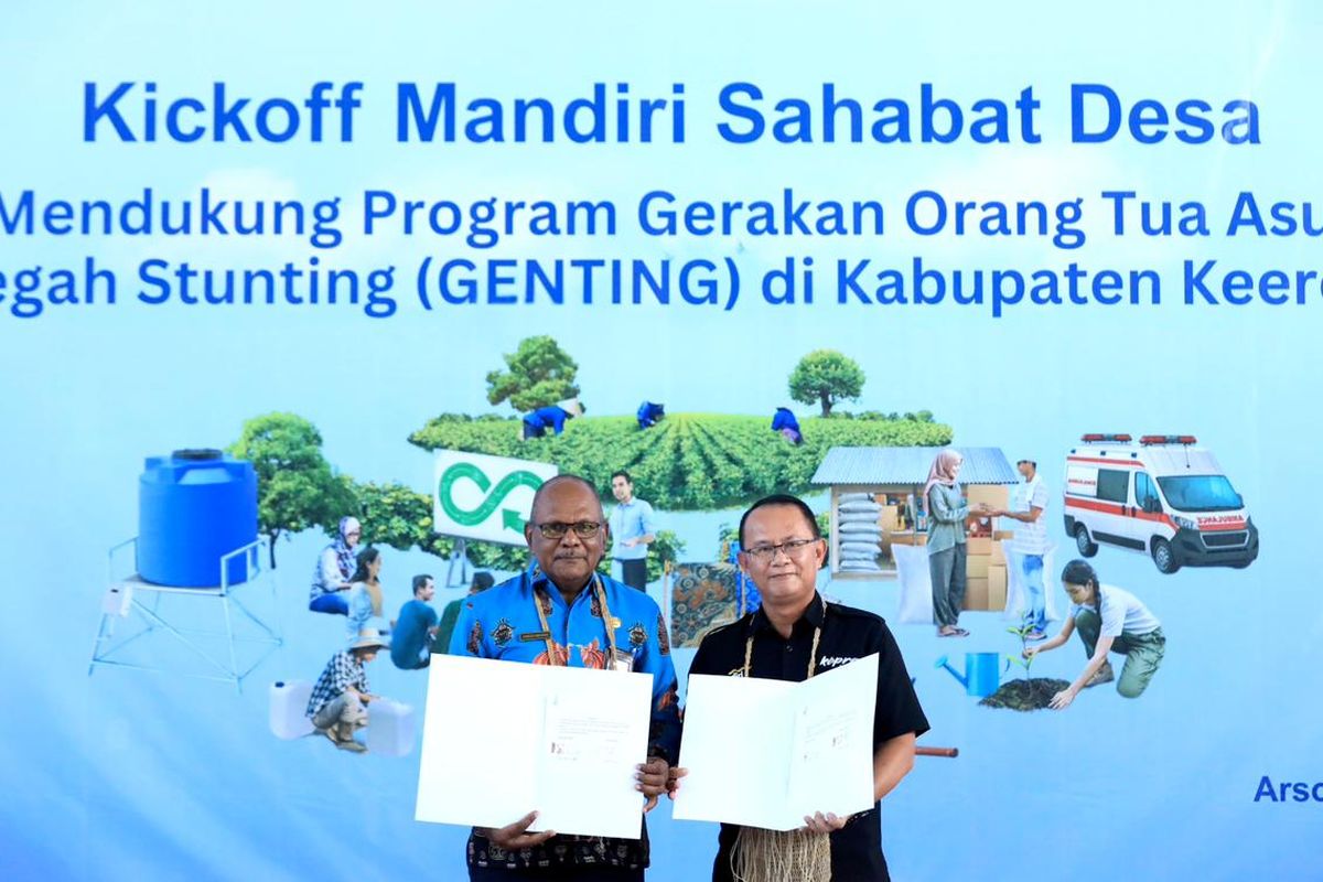 Lewat Mandiri Sahabat Desa, Bank Mandiri Perluas Akses Gizi dan Air Bersih untuk Turunkan Stunting