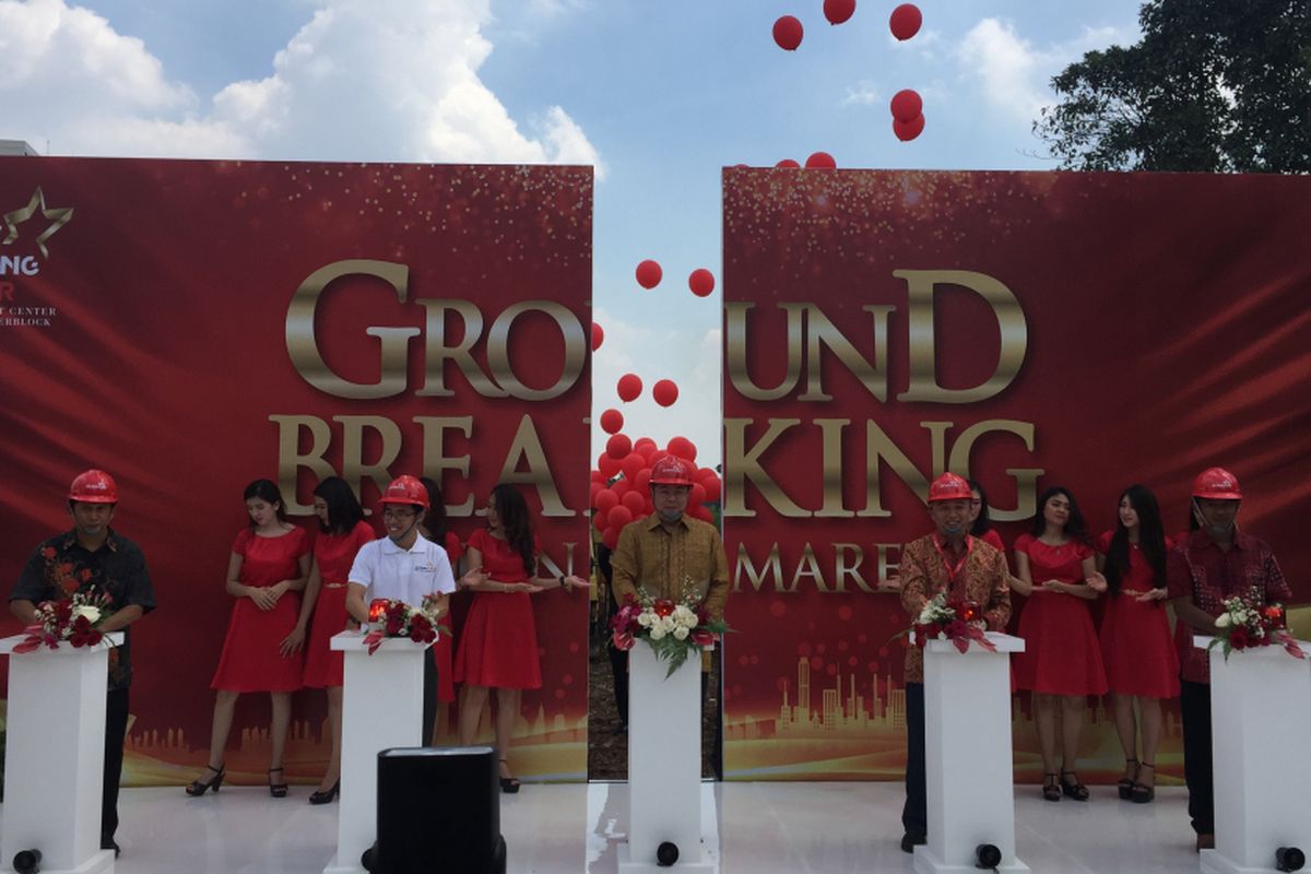 Ground breaking proyek Jakarta Living Star, Jumat (16/3/2018).