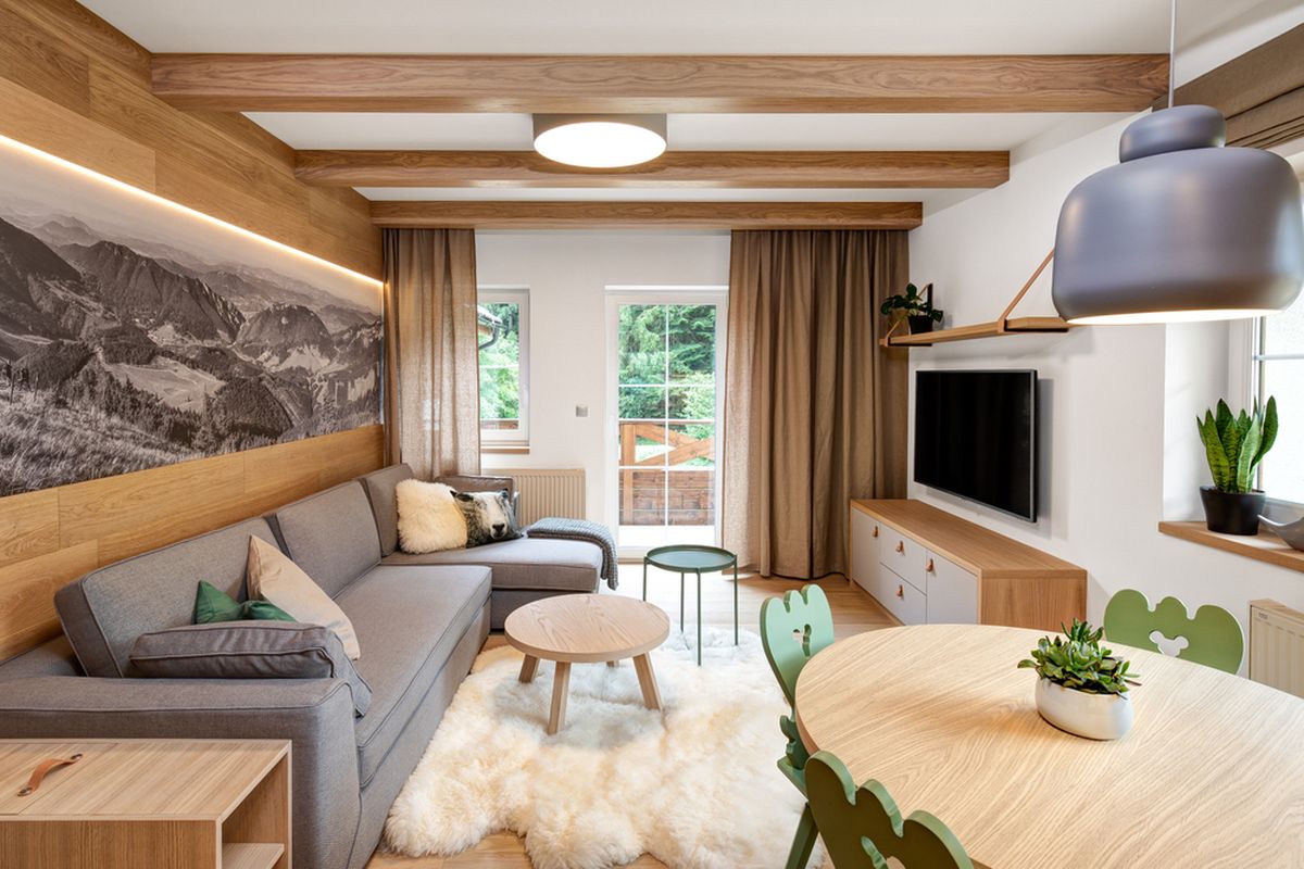 Ilustrasi desain interior rumah.