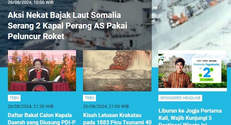 [POPULER TREN] Kisah Bajak Laut Somalia Serang Kapal Perang AS | Daftar Tanggal Merah September 2024
